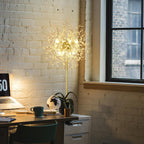 Modern Crystal Fireworks Floor Lamps Chrome Standing Lamp