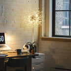 Modern Crystal Fireworks Floor Lamps Chrome Standing Lamp