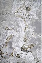 Modern Designer Marble Effect Big Area Rug Plush