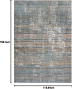 Modern Distressed Painterly Abstract Large Living Room Rug