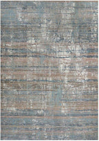 Modern Distressed Painterly Abstract Large Living Room Rug