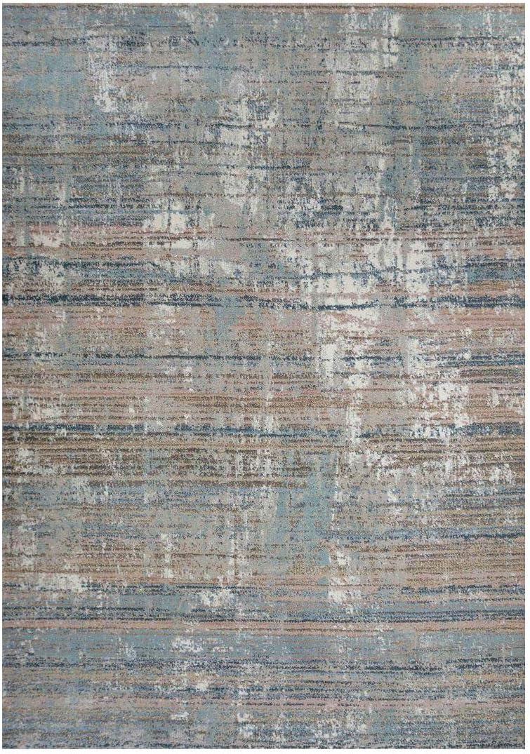 Modern Distressed Painterly Abstract Large Living Room Rug