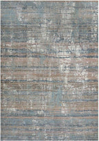 Modern Distressed Painterly Abstract Large Living Room Rug