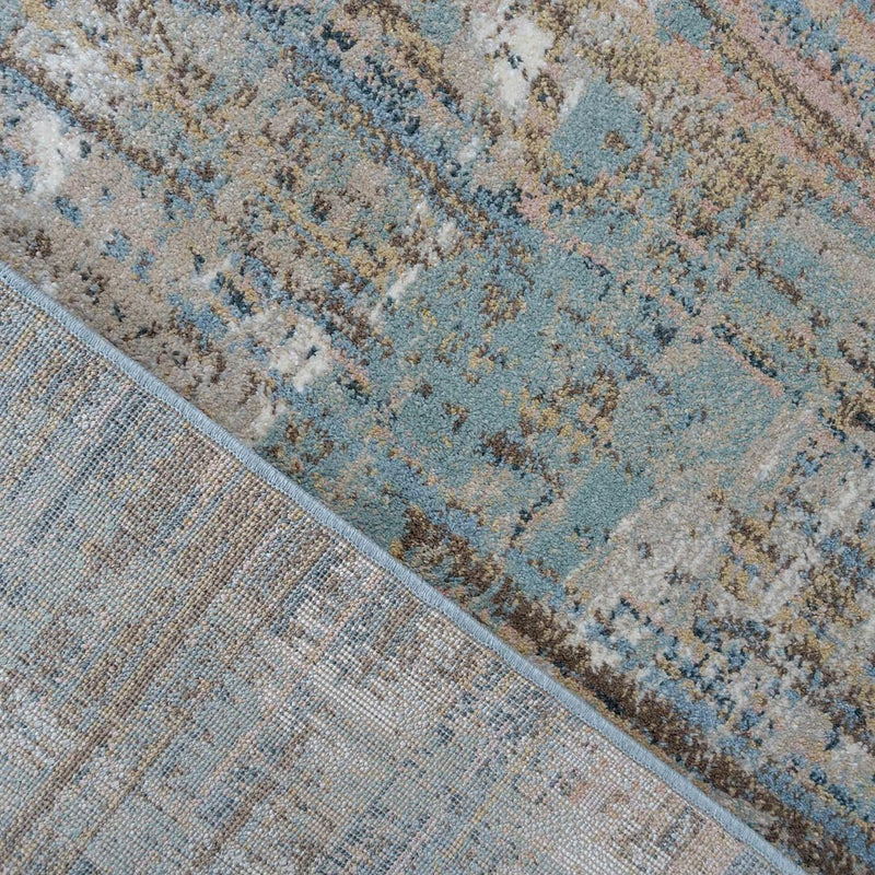 Modern Distressed Painterly Abstract Large Living Room Rug