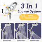 Modern Dual Shower Head with Handheld Spray 7.5