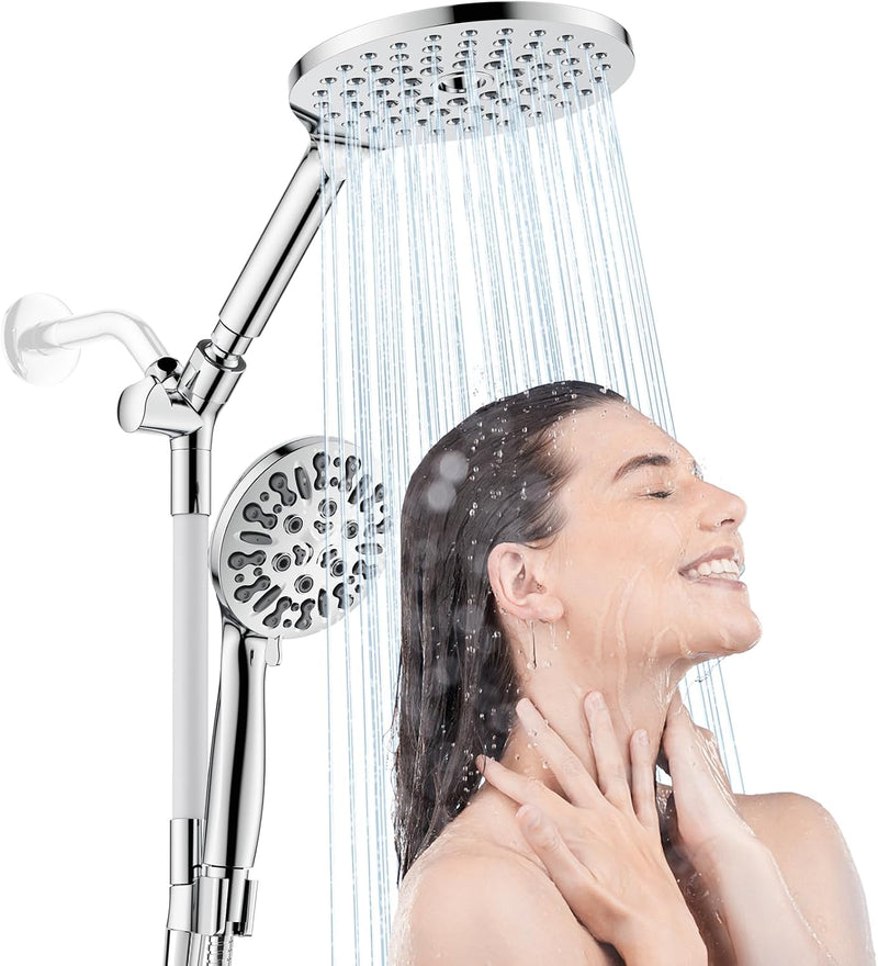 Modern Dual Shower Head with Handheld Spray 7.5