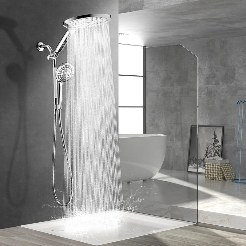 Modern Dual Shower Head with Handheld Spray 7.5