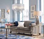 Modern Elegant Crystal Pendant Drum Chandelier 4 Light