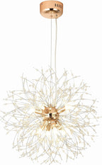 Modern Firework Chandeliers Dandelion Pendant Light Chrome 8