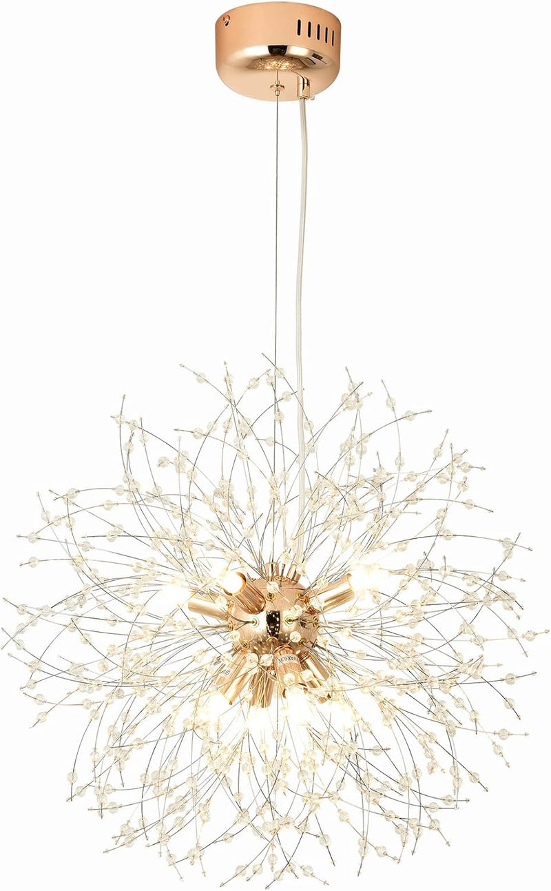 Modern Firework Chandeliers Dandelion Pendant Light Chrome 8