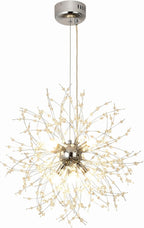 Modern Firework Chandeliers Dandelion Pendant Light Chrome 8