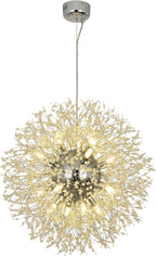 Modern Firework Chandeliers Dandelion Pendant Light Chrome 8