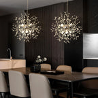 Modern Firework Chandeliers Dandelion Pendant Light Chrome 8