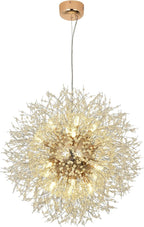 Modern Firework Chandeliers Dandelion Pendant Light Chrome 8