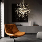 Modern Firework Chandeliers Dandelion Pendant Light Chrome 8