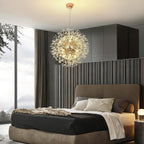 Modern Firework Chandeliers Dandelion Pendant Light Chrome 8