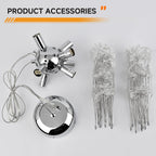 Modern Firework Chandeliers Dandelion Pendant Light Chrome 8