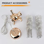 Modern Firework Chandeliers Dandelion Pendant Light Chrome 8