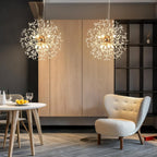 Modern Firework Chandeliers Dandelion Pendant Light Chrome 8