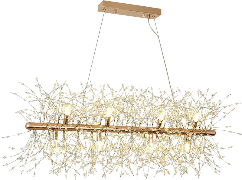 Modern Firework Chandeliers Dandelion Pendant Light Chrome 8