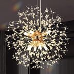 Modern Firework Chandeliers Dandelion Pendant Light Chrome 8