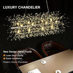 Modern Firework Chandeliers Dandelion Pendant Light Chrome 8