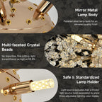 Modern Firework Chandeliers Dandelion Pendant Light Chrome 8