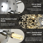 Modern Firework Chandeliers Dandelion Pendant Light Chrome 8