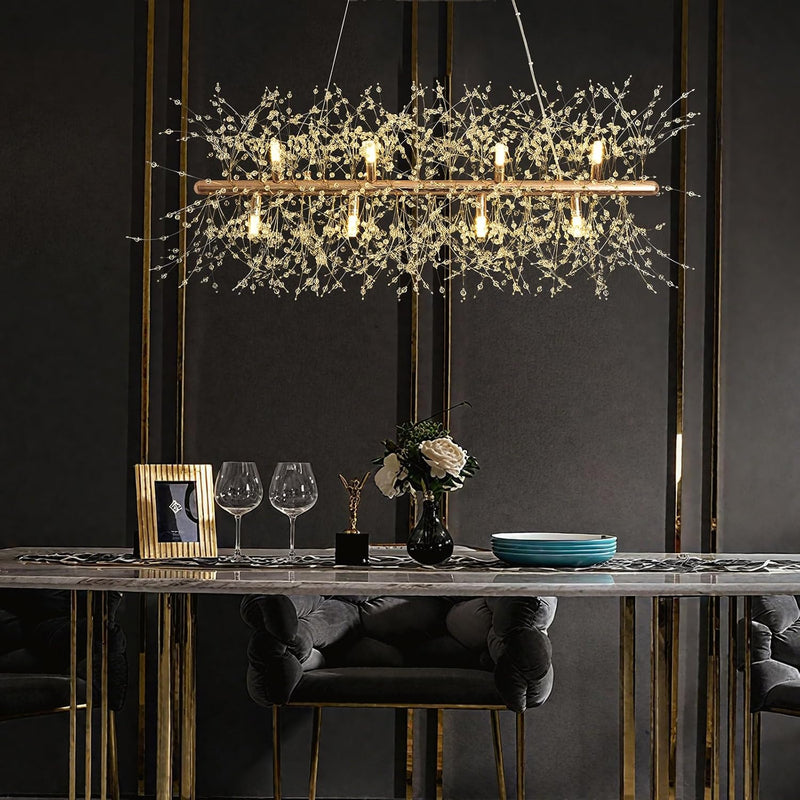 Modern Firework Chandeliers Dandelion Pendant Light Chrome 8