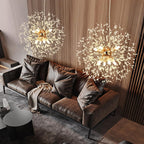 Modern Firework Chandeliers Dandelion Pendant Light Chrome 8