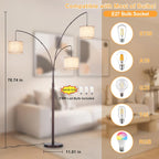 Modern Floor Lamp for Room: 3- Tree Lamps