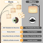 Modern Floor Lamp for Room: 3- Tree Lamps