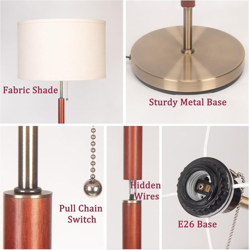 Modern Floor Lamp Mid Century Living Room 64"
