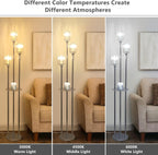 Modern Floor Lamp with Shelves 3-Lights Lamps