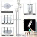 Modern Floor Lamp with Shelves 3-Lights Lamps