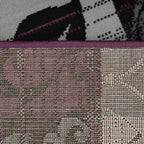 Modern Floral Patchwork Durable Living Room Area Rug