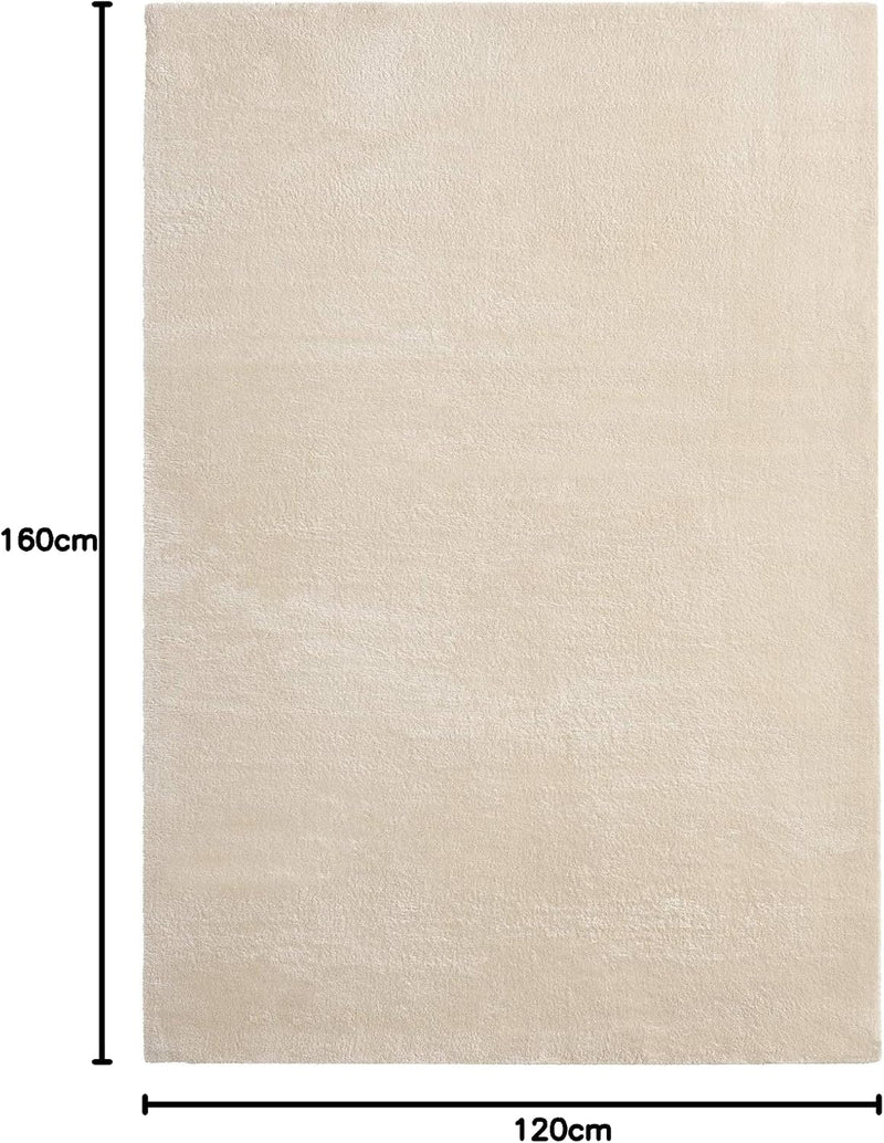 Modern Fluffy Short-Pile Carpet Anti-Slip Backing Washable Up
