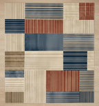 Modern Geometric Pattern Area Rugs for Living Room