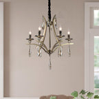 Modern Industrial K9 Clear Crystal Chandelier Lights E14