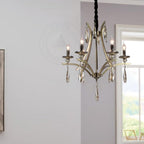 Modern Industrial K9 Clear Crystal Chandelier Lights E14