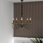 Modern Industrial K9 Clear Crystal Chandelier Lights E14