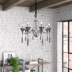 Modern Industrial K9 Clear Crystal Chandelier Lights E14