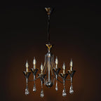 Modern Industrial K9 Clear Crystal Chandelier Lights E14
