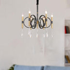 Modern Industrial K9 Clear Crystal Chandelier Lights E14