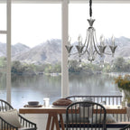 Modern Industrial K9 Clear Crystal Chandelier Lights E14