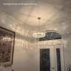 Modern K9 Crystal Drum Chandelier 5-Light Dimmable E14