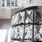 Modern K9 Crystal Drum Chandelier 5-Light Dimmable E14