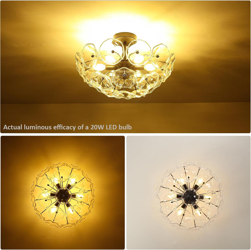 Modern K9 Crystal Drum Chandelier 5-Light Dimmable E14