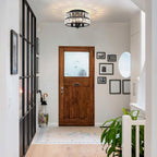 Modern K9 Crystal Drum Chandelier 5-Light Dimmable E14