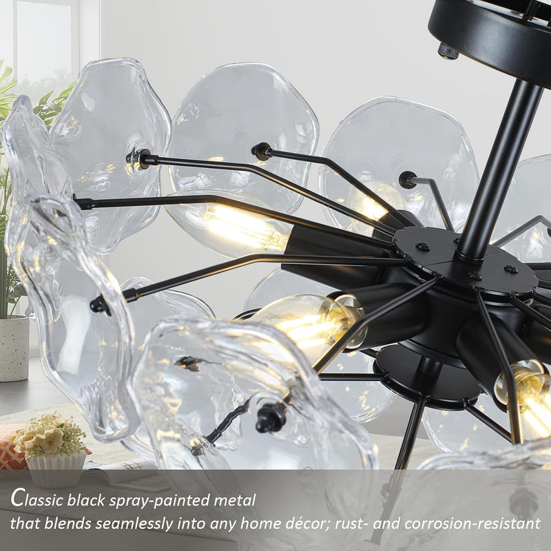 Modern K9 Crystal Drum Chandelier 5-Light Dimmable E14